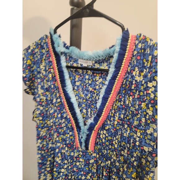 Pouppette St Barth Floral Print Mini Tunic Dress Bohemian Small - Picture 3 of 7